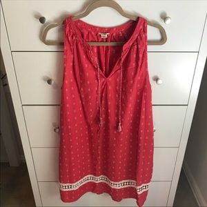 Lucky Brand Red sleeveless dress - Size M